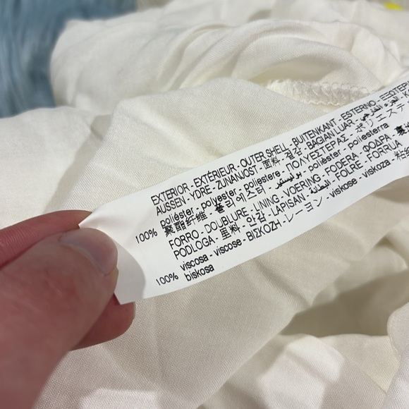 ZARA PLEATED POLKA DOT Satin Effect HANDKERCHIEF MIDI HEM SKIRT - Picture 3 of 9